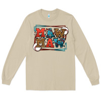 Mushroom Baseball mawmaw leopard frame Long Sleeve Tee - LillyAllenDesigns