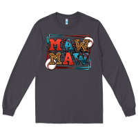 Smoke Baseball mawmaw leopard frame Long Sleeve Tee - LillyAllenDesigns