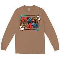 Toasted Coconut Baseball mawmaw leopard frame Long Sleeve Tee - LillyAllenDesigns
