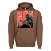 Chestnut i am king of monsters Zipper Hoodie - artisFamous