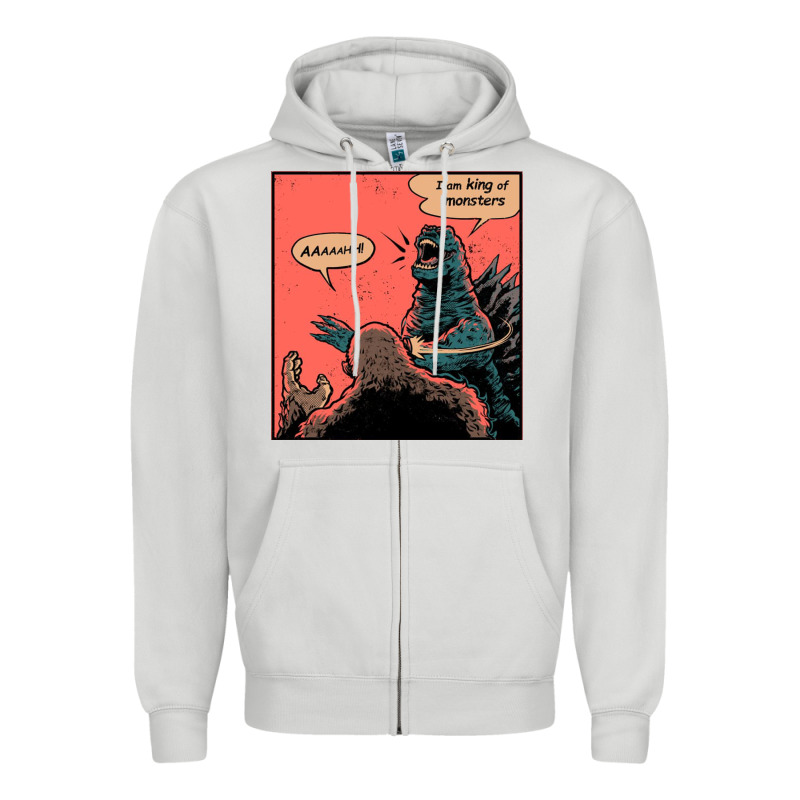 I Am King Of Monsters Zipper Hoodie by artisFamous | Teevron