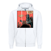 White i am king of monsters Zipper Hoodie - artisFamous