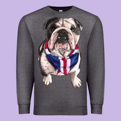 English Dog Premium Sweatshirt Designed By Ranaportraitstore