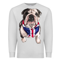 Dove Grey English Dog Premium Sweatshirt - RanaPortraitStore