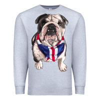 Heather Grey English Dog Premium Sweatshirt - RanaPortraitStore