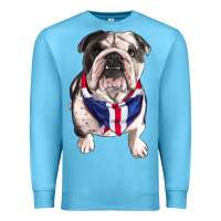 Ocean Blue English Dog Premium Sweatshirt - RanaPortraitStore