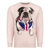 Pale Pink English Dog Premium Sweatshirt - RanaPortraitStore