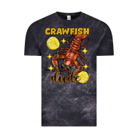 Cloud Black mardi gras crawfish dude Vintage Tee - FaDigitalArtStudio