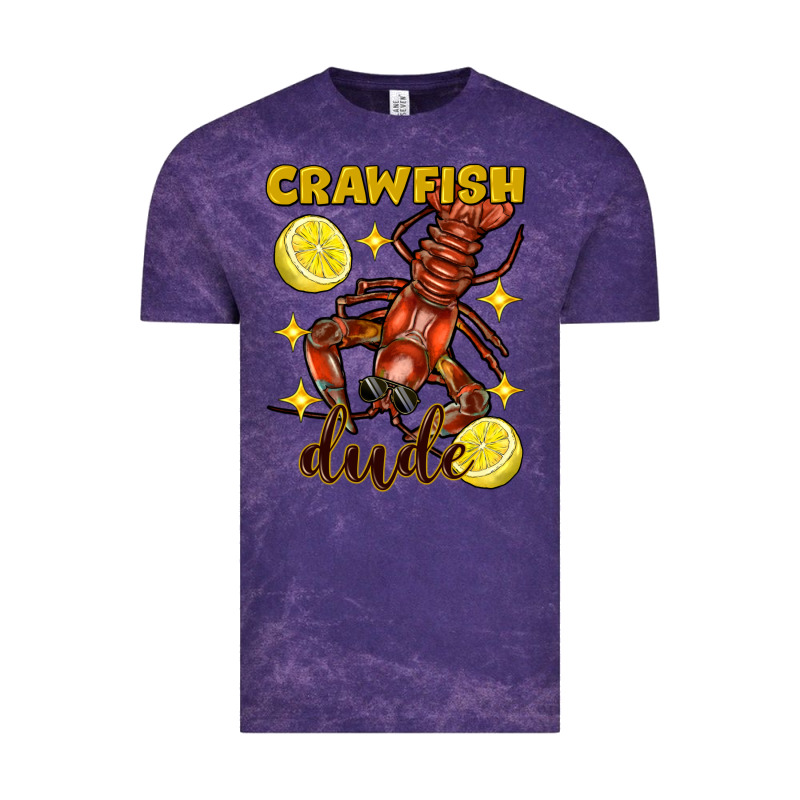 Mardi Gras Crawfish Dude Vintage Tee by FaDigitalArtStudio | Teevron