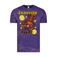 Cloud Purple mardi gras crawfish dude Vintage Tee - FaDigitalArtStudio