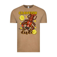 Vintage Coffee mardi gras crawfish dude Vintage Tee - FaDigitalArtStudio
