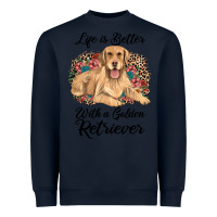Navy life is better with a golden retriever Heavyweight Sweatshirt - JahusDesignShop