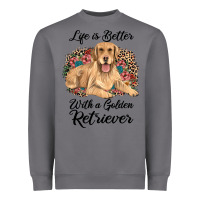 Storm life is better with a golden retriever Heavyweight Sweatshirt - JahusDesignShop