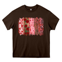 Chocolate Brown valentine's day brushstrokes Heavy Core Tee - RanaPortraitStore