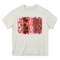 Cream valentine's day brushstrokes Heavy Core Tee - RanaPortraitStore