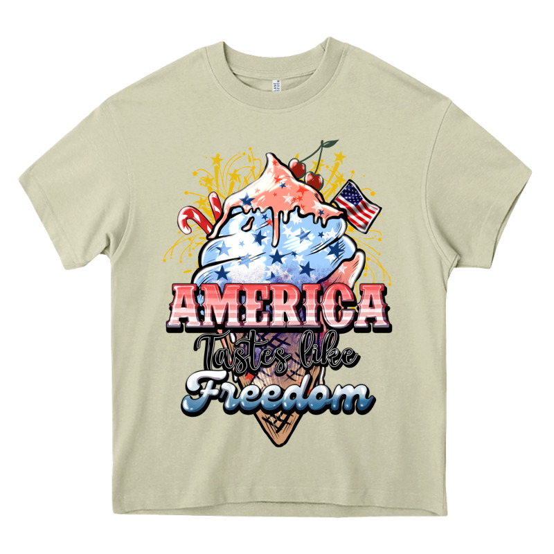 America Ice Cream Heavy Core Tee by HowdyJamesFarm | Teevron
