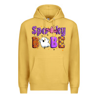 Antique Gold spooky babe Premium Hoodie - Artiststas
