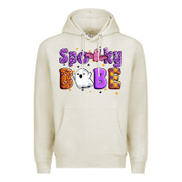Oatmeal Heather spooky babe Premium Hoodie - Artiststas