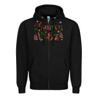 Black christmas vibes Zipper Hoodie - JahusDesignShop