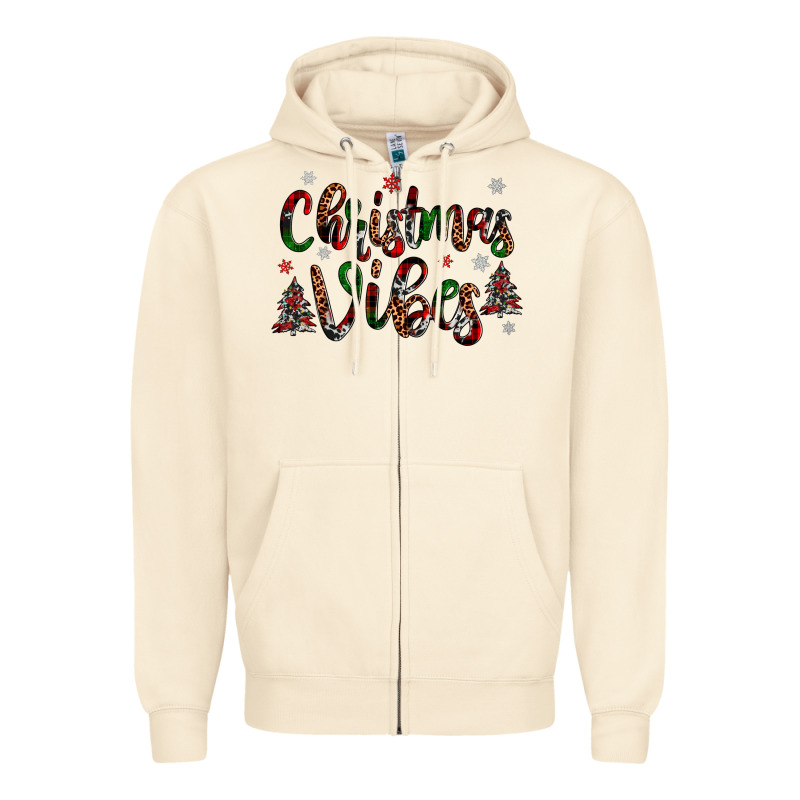 Christmas Vibes Zipper Hoodie by JahusDesignShop | Teevron