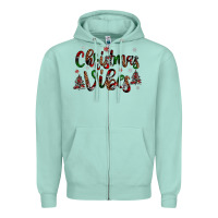 Seafoam christmas vibes Zipper Hoodie - JahusDesignShop