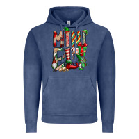 Vintage Denim Mini Elf Vintage Hoodie - CowhideDigitalArt