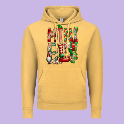Mini Elf Vintage Hoodie Designed By Cowhidedigitalart