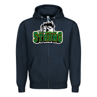Navy Humboldt Broncos Shirt Hockey Zipper Hoodie - artisFamous