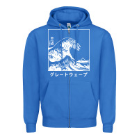 True Royal the great wave off kanagawa Zipper Hoodie - artisFamous