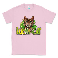 Bubblegum Pink Lucky cat St. Patrick's Classic Tee - HowdyJamesFarm