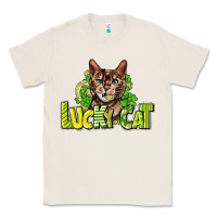 Natural Lucky cat St. Patrick's Classic Tee - HowdyJamesFarm
