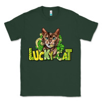 Sports Green Lucky cat St. Patrick's Classic Tee - HowdyJamesFarm