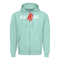 Seafoam beast mode Zipper Hoodie - artisFamous