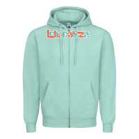 Seafoam Lollapalooza Festival Zipper Hoodie - artisFamous