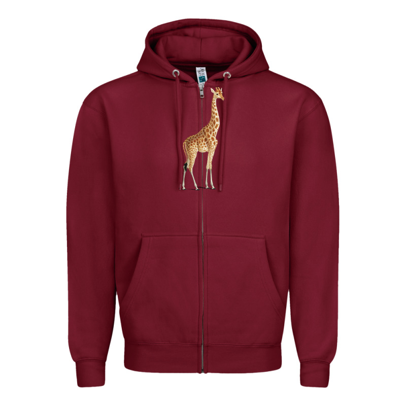 Giraffe Zipper Hoodie by artisFamous | Teevron