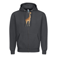 Smoke Giraffe Zipper Hoodie - artisFamous