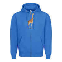 True Royal Giraffe Zipper Hoodie - artisFamous