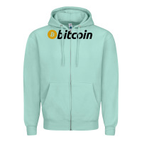 Seafoam vintage look bitcoin Zipper Hoodie - artisFamous
