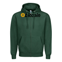 Sports Green vintage look bitcoin Zipper Hoodie - artisFamous