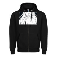 Black anime eyes Zipper Hoodie - artisFamous