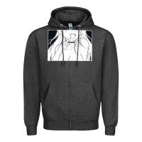 Charcoal Heather anime eyes Zipper Hoodie - artisFamous