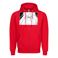 Red anime eyes Zipper Hoodie - artisFamous