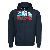 Navy visit twin peaks Zipper Hoodie - artisFamous