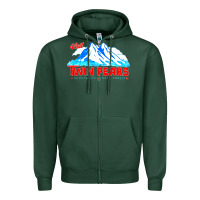 Sports Green visit twin peaks Zipper Hoodie - artisFamous