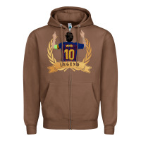 Chestnut Messi The Legend Zipper Hoodie - artisFamous