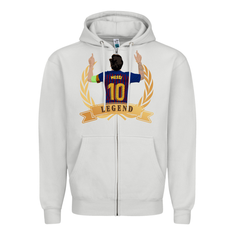 Messi The Legend Zipper Hoodie by artisFamous | Teevron
