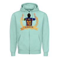 Seafoam Messi The Legend Zipper Hoodie - artisFamous