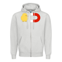 Dove Grey chick magnet Zipper Hoodie - artisFamous
