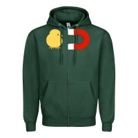 Sports Green chick magnet Zipper Hoodie - artisFamous