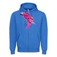 True Royal pink parrot T-shirts Zipper Hoodie - artisFamous